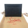 Christian Louboutin 3225316 M KIOS logo Pass Case Card Case Leather Black Unused