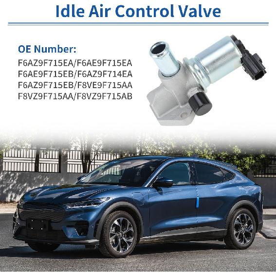 Idle Air Control Valve for Ford for Mustang 1996-2001 Fuel Injection Idle Air Control Valve W/Gasket for Mercury Cougar 1996-1997