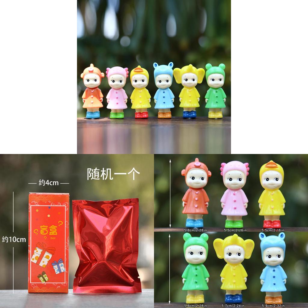 Resin Raincoat Doll Collectible Toy For Kids And Creative Decor
