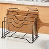 Hollow Design Pan Lid Organizer Multifunctional Cutting Board Holder Kitchen Storage Rack  Cabinet