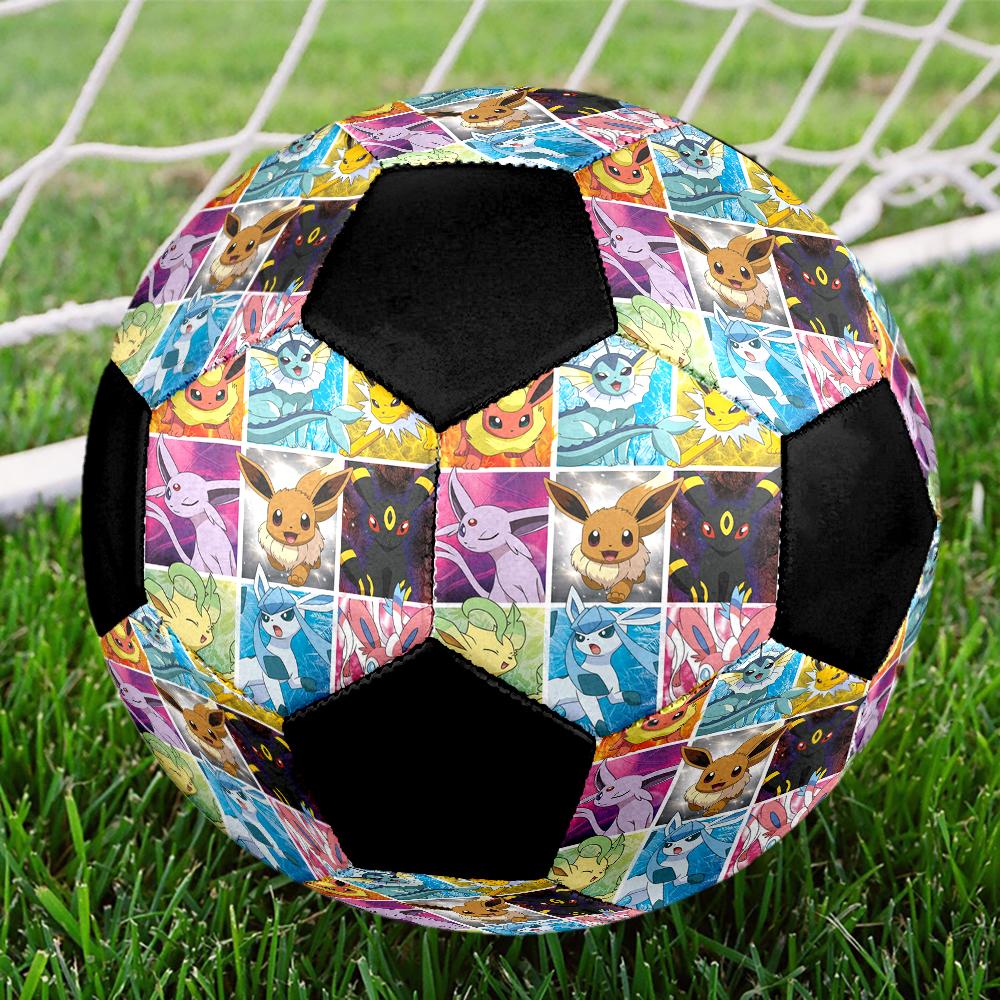Pokemon Indoor Soccer Ball Colorful Machine Stitched PVC Size 5 Team Training Competition Ready Durable High-Bounce Cool Sports Gift