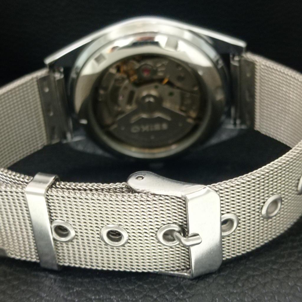 AUTOMATIC VINTAGE REFURBISHED SEIKO 5 6309A JAPAN MENS BLACK WATCH a442419-1