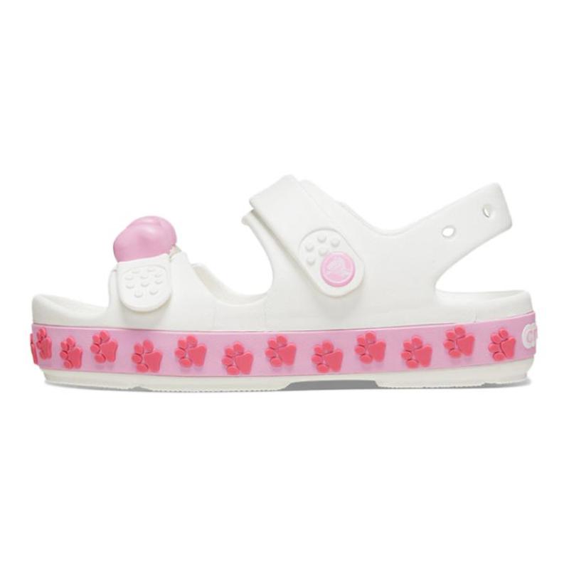

Crocs Resin Comfortable and Versatile Children s Sandals White Pink Children s Model 37