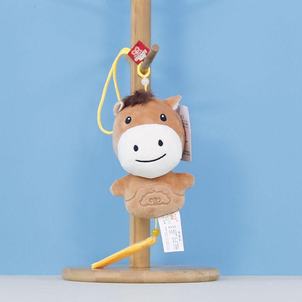 Soft Chinese New Year Gift Kawaii Plush Horse Doll Pendant Plush Pony Keychain  Pony Pendant Gift