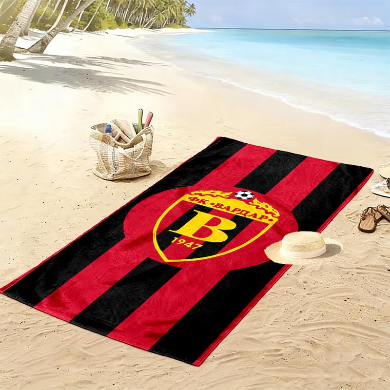 Vardar Skopje 2D Flat Print Beach Towel, Large Soft Quick Dry Towel for Beach Camping Swimming