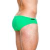 UXH Men's Plus Size Sexy Triangle Swim Briefs - Solid Color Beach Swimwear