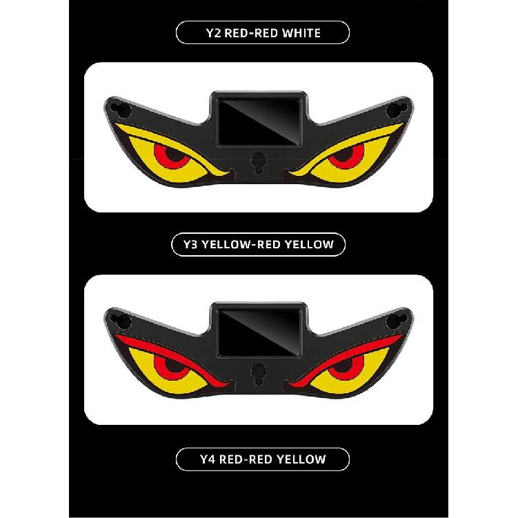 Solar Powered Car Demon Eye LED Neon Light USB Rechargeable Wireless Atmosphere Lamp Breathing Ambient Light for Vehicle Decor Neon Lights 4