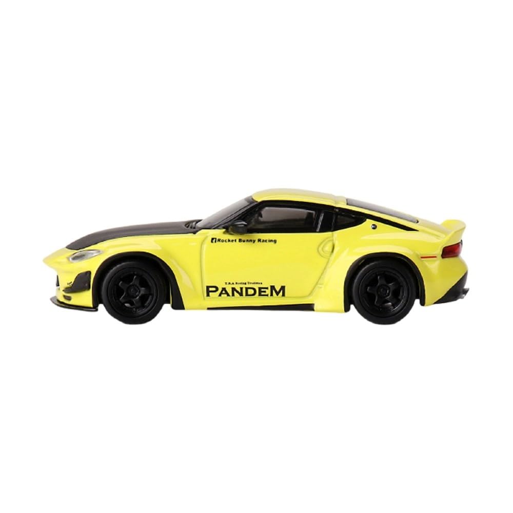 MINI GT Pandem Nissan Z Ikazuchi Yellow Finished Product 1/64 (Left-Hand Drive)