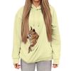 Women's Hoodie, Pet Bag, Sports Shirt, Pet Cat And Dog Pocket Holder, Top