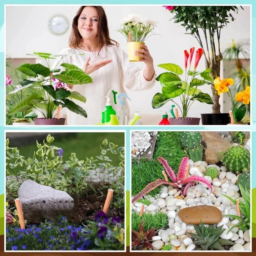 5 Stück Lustige Miniatur-Wurm-Pflanzen-Dekorationen Niedliches Design Topfpflanzen-Dekor DIY-Terrarium