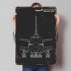 Boeing Jumbo Blueprint Tinplate Poster Custom Wall Art Vintage Metal Signs Retro Tin Plaque for Desk Decor Decoration Room