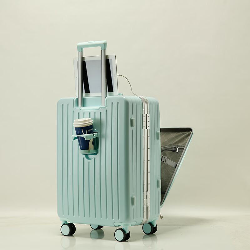Front-Opening Aluminum Frame Suitcase