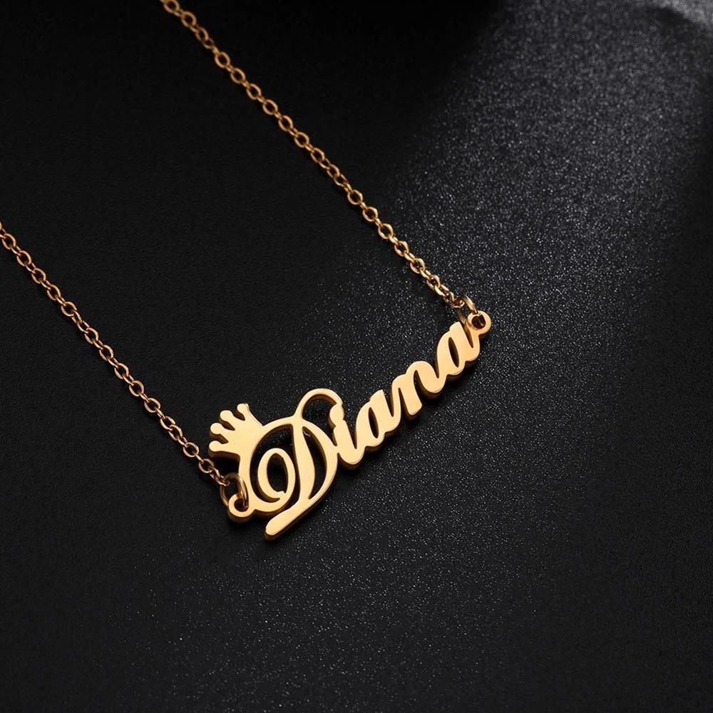 Cazador Custom Butterfly Heart Infinity Pendant Name Necklace for Women Stainless Steel Personality Names Necklace Jewelry Gift