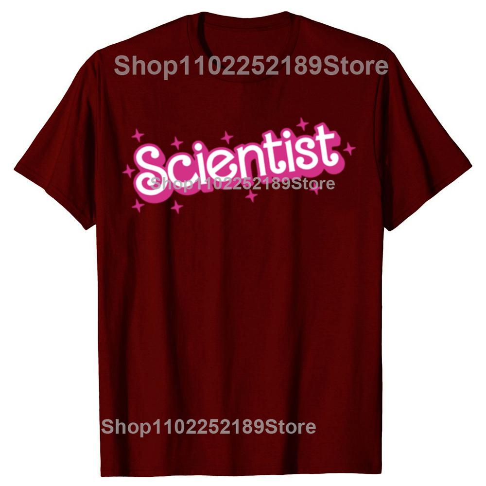 Funny Scientist Science Teacher School Graphic T-shirts Men Women's Fashion Casual Tshirt 100% Cotton Loose Oversized T Shirt