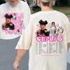2026 Moda Letnia Modny T-shirt Mężczyźni Kobiety Vintage Top Koszulka z Trasy Cardi B Little Miss Drama Hip Hop Streetwear Oversize T-shirt