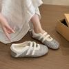 Niche Retro Woven Shallow Mouth Single Shoes Women's 2025 New Summer Mesh Breathable Soft Sole Casual Mary Jane Shoes Women