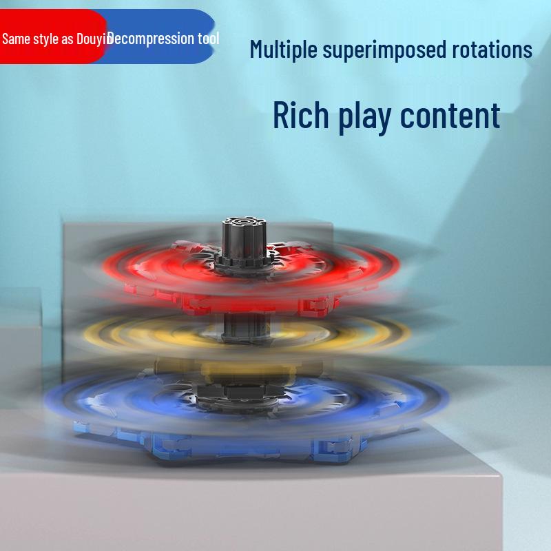 Deformable Luminous Gyro Toy: Educational Mechanical Fidget for Kids