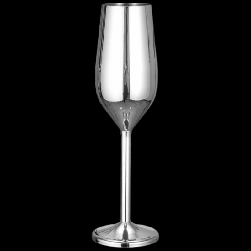 

Shangqi Rose Gold Plated Stainless Steel Stemmed Wine Glasses (Set of 2)