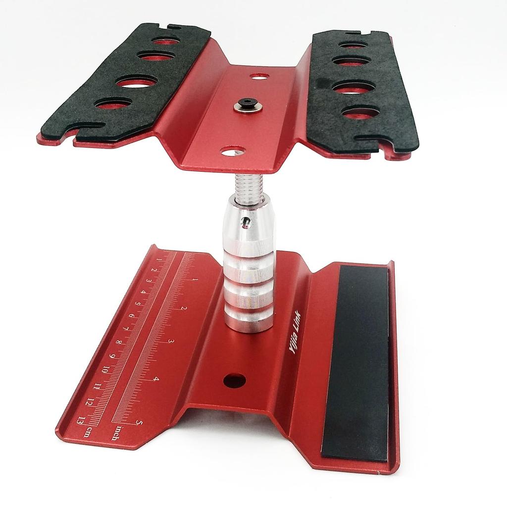 RC Car Workstation Aluminum Repair Workstation with Bracket and Screw Tray for Redcat RC Crawler Monster Truck Buggy Stand, 1/8, 1/10, 1/12, 1/16
