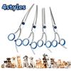 4 Styles Safety Pet Grooming Scissors Round Head Professional Stainless Steel Dog Hair Scissors Portable Pets Animal Cutting