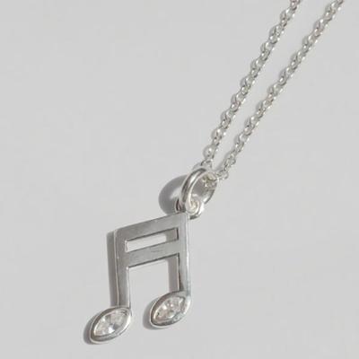Damen Modeaccessoires Tägliche Musiknote Halskette