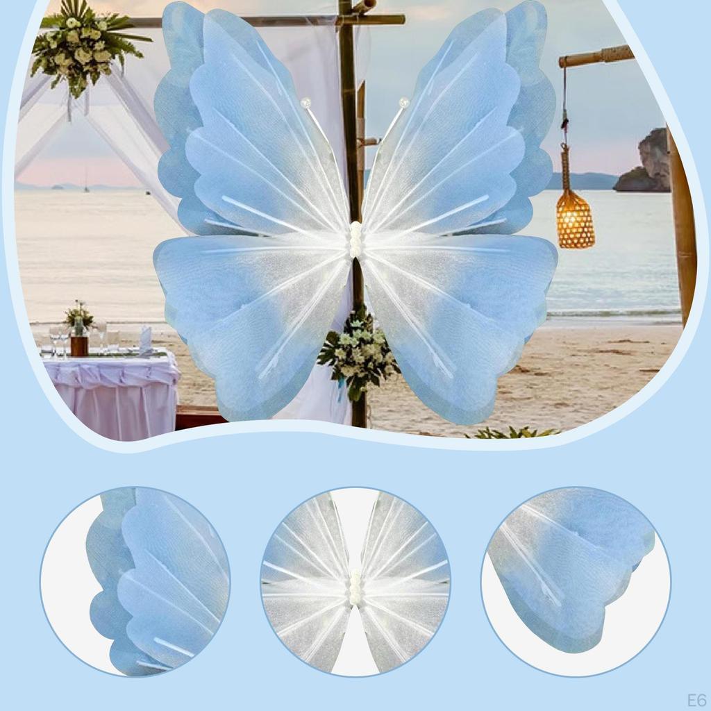 Artificial Butterfly Decoration Wedding Accessory Party Ornament Wall Decor Birthday