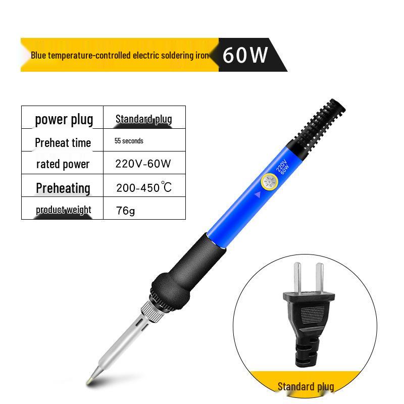 Adjustable 60W Electric Soldering Iron Kit, Constant Temperature, 110V/220V EU/UK/US Standard