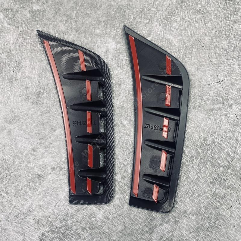 Front Bumper Wind Knife Blade For Mercedes GLC Class C253 X253 GLC260 GLC300 2020 2021 2022 Carbon Fiber Look Bumper Spoiler