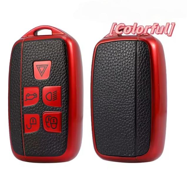 New Leather TPU Car Remote Key Case Cover Shell For Land Rover Range Rover Evoque Sport Freelander Discovery Velar For Jaguar XE XF