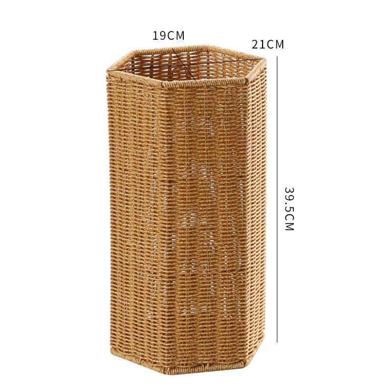 Umbrella Stand with Drip Tray, Small Square Rain Holder, Long Handle Umbrella Organizer, Home Hallway Storage Rack