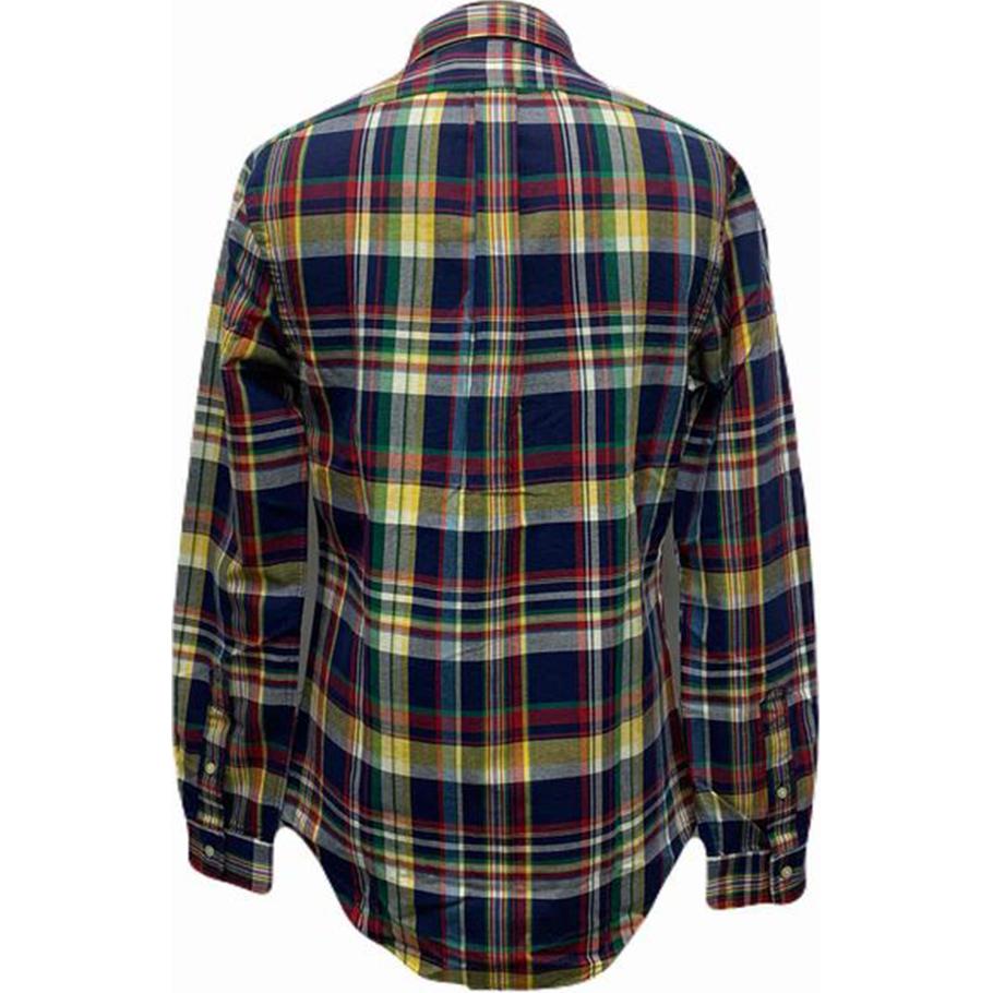 Polo Ralph Lauren Plaid Slim Fit Long Sleeve Shirt Men Shirts 710954522-001
