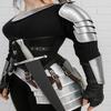 Medieval Warrior Steel Armor Set  Female Cosplay Armor LARP  Fantasy Costume Shoulder, Arm and Hip Plate Armor