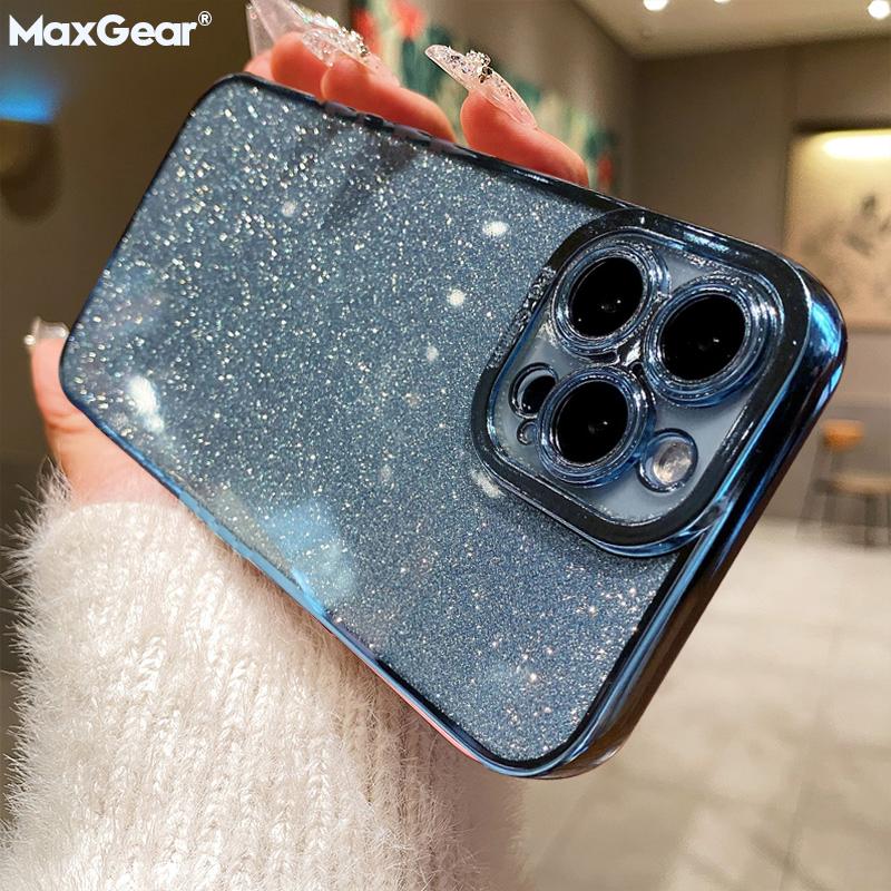 Square Plating Bling Glitter Silicone Case For iPhone 14 13 12 Mini 11 Pro Max X XR XS 7 8 Plus SE Soft Sequins Cover