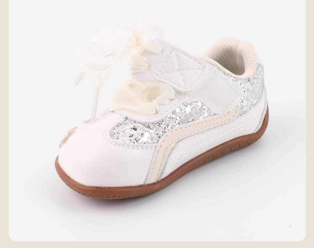 Baby Girl Princess Bow Shoes: Soft Sole Non-Slip Toddler Sneakers for Spring