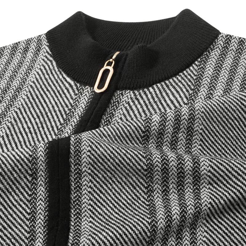 

FAPAI Men s 100% Merino Wool Full-Zip Cardigan Sweater 2XL