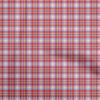 oneOone Cotton Cambric Dark Rose Brown Fabric Check Dress Material Fabric Print Fabric By The Yard 42 Inch