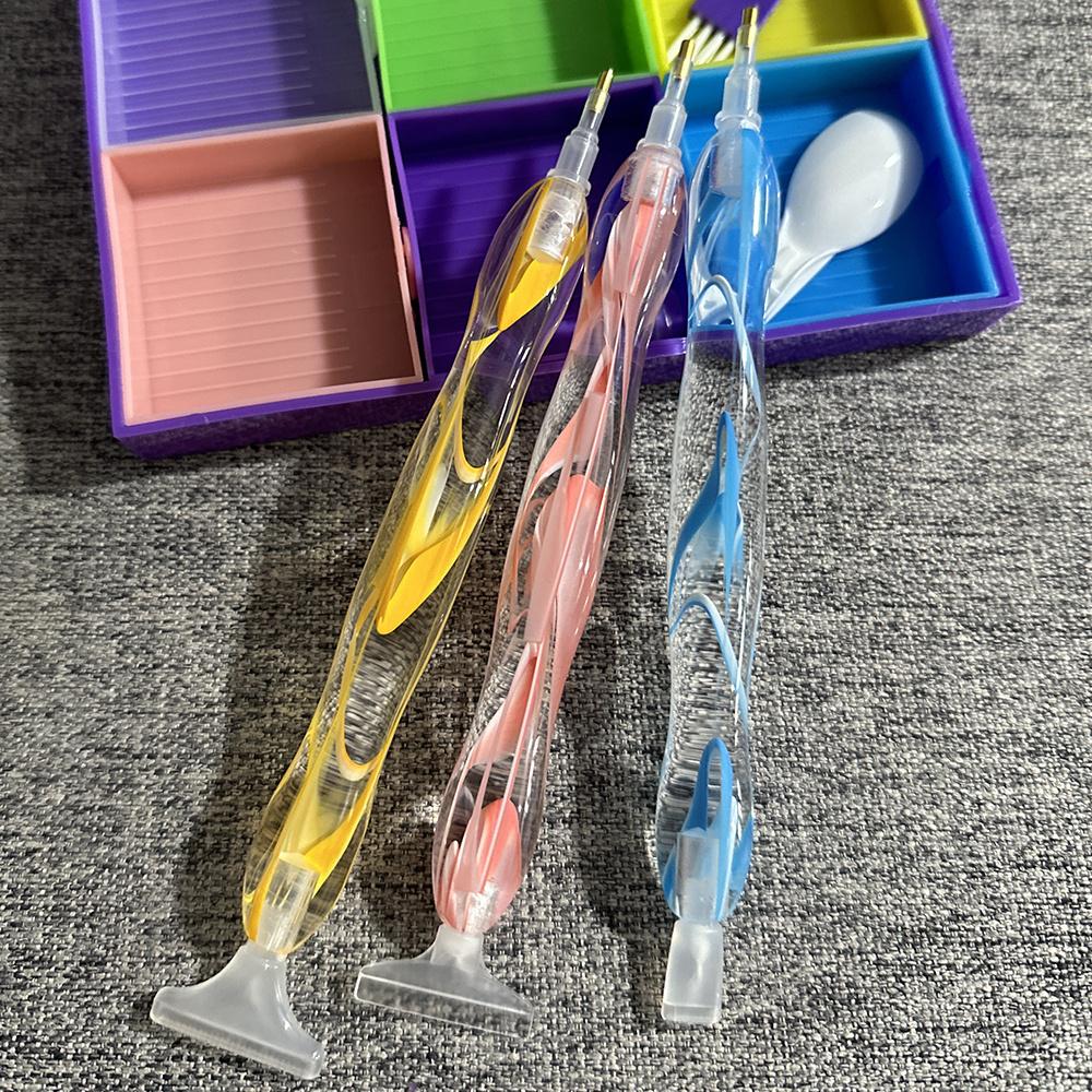 Diamond Painting Point Drill Pen Tool  Crystal Pens With Box Cross Stitch Diamond Embroidery  Craft Art Accessories