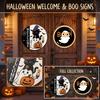 Halloween Wooden Hanging Sign for Door Home Yard Entryway Decor