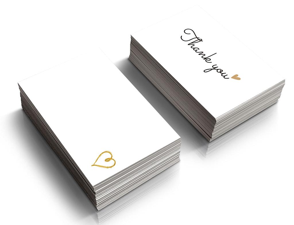 RXBC2011 Malé poděkování Zlaté srdce Design Hromadné poděkování pro každou příležitost x 2 palce 3,5