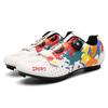 Foreign Trade Mountain Men's and Women's New Leisure Breathable Road Bicycle Lock Shoes Rubber Hard Sole Spinning Cycling Shoes