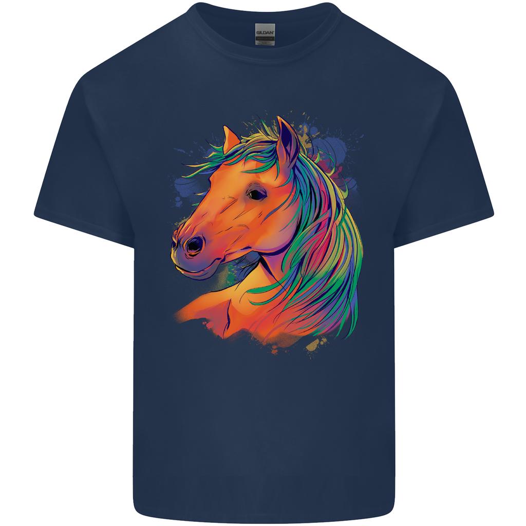 Horse Head Equestrian Unisexs Light Cotton TShirt