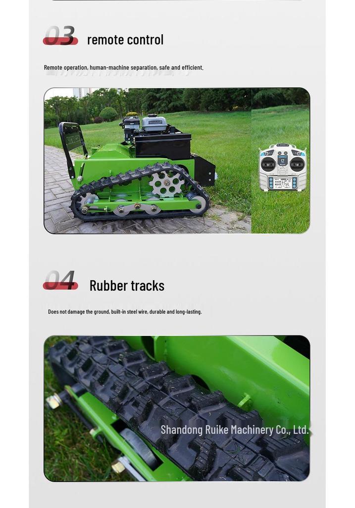 Gasoline-Powered Crawler Mower & Mulcher for Weeds - CE Certified, Export to Russia