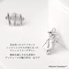 Moomin Limited Snufkin Nyoronyoro Stud Earrings 2P Binaural 925 Silver Official Character Goods [MOOMIN]