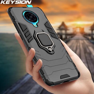 KEYSION Stoßfeste Hülle für Xiaomi POCO F2 Pro X2 Ringständer Handyhülle für Redmi K30 Pro Zoom