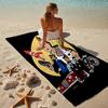 proof beach towel with a The Adventures of Tintin pattern - soft,absorbent,quick-drying,machine washable - perfect for swimming,camping,bathing