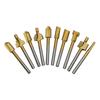 10-Piece Titanium Coated High-Speed Steel Slotting Cutter Set for Woodworking & Engraving