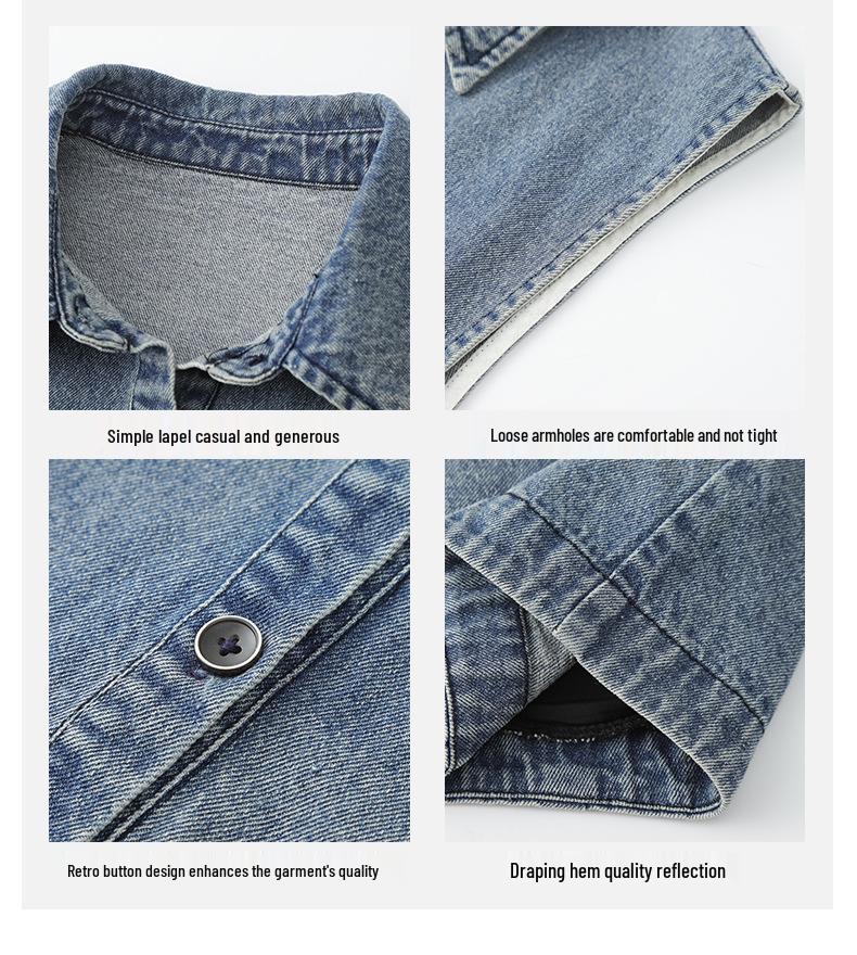 Women's Casual Denim Vest - 2024 Spring/Autumn Fashionable Age-Defying Outerwear