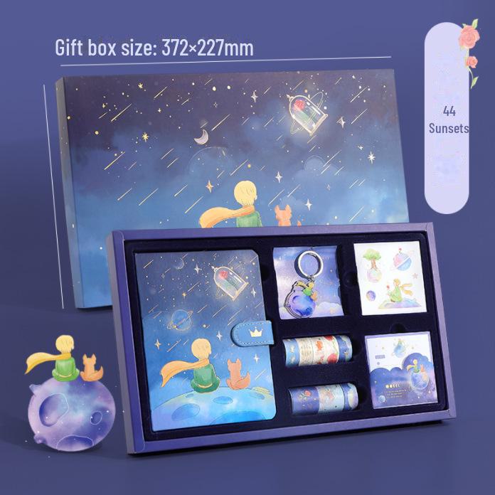 The Little Prince Gift Set: High-Value Notebook, Stickers, and Tape for Boys