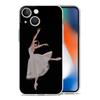 Simple Swan Dance Ballet Luxury Phone Case For iPhone 15 16 14 13 12 11 Pro Max XS X XR SE 7 8 Plus TPU Clear Lens Protect Cover