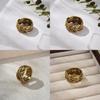 Vintage Style Geometric Copper Ring For Women Retro Fashionable Artisan Design